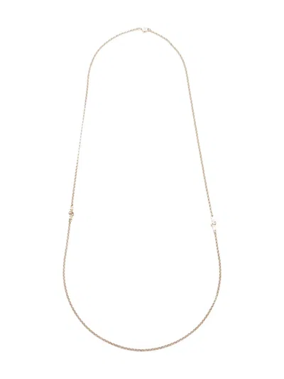 Pre-owned Dior 1990-2015 Logo-pendant Necklace In Gold