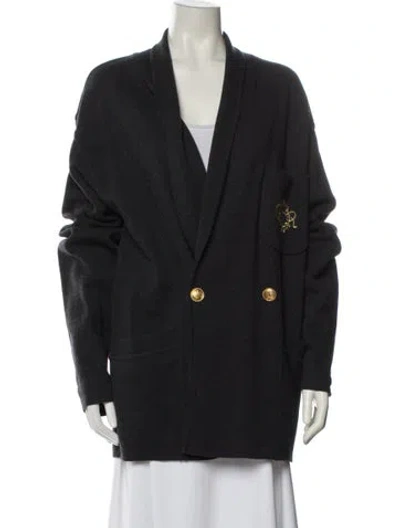 Pre-owned Dior 1990's Wool Blazer In Black