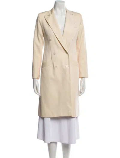 Pre-owned Dior 1990's Wool Coat In Neutral