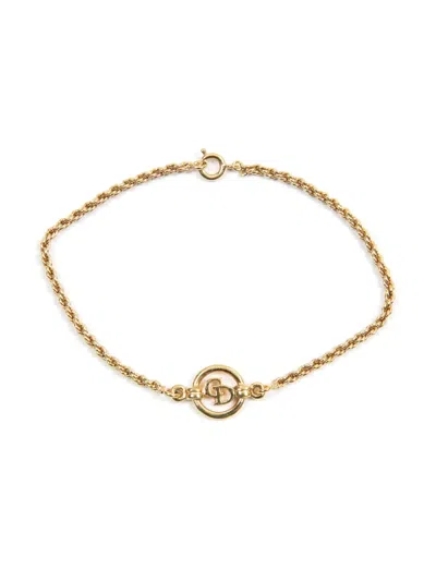 Pre-owned Dior 1990s Cd Chain Bracelet In 金色