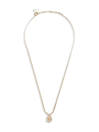 Pre-owned Dior 1990s Cd-pendant Necklace In 金色