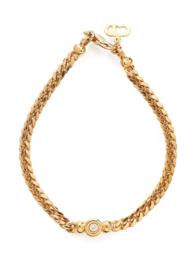 Pre-owned Dior 1990s Crystal-embellished Bracelet