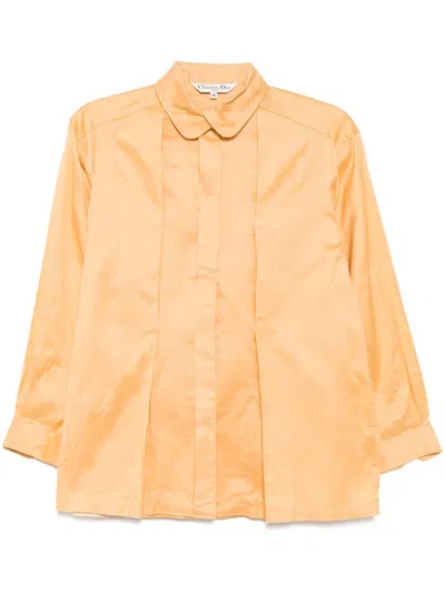 Pre-owned Dior 1990s Long-sleeve Shirt In Yellow