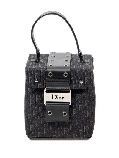 Pre-owned Dior 1990s Monogram Box Bag In Black