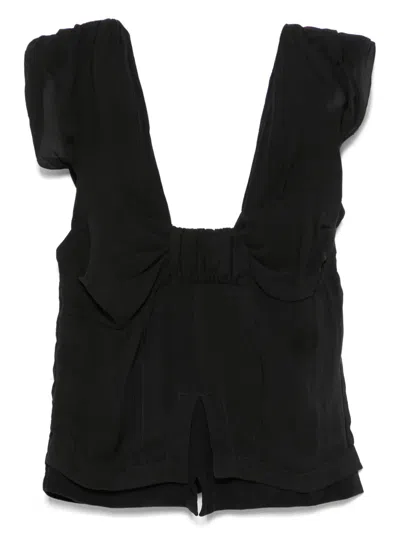 Pre-owned Dior 1990s X John Galliano Silk Top In Black