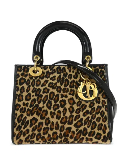 Pre-owned Dior 1997 Lady  Tote Bag In Neutral