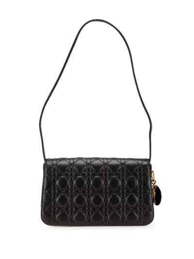 Pre-owned Dior 1997 Lambskin Cannage Shoulder Bag