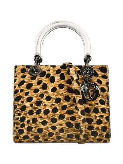 Pre-owned Dior 1999 Lady  Handbag In Yellow