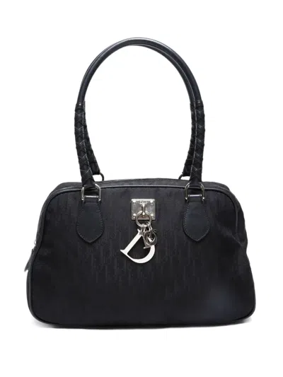 Pre-owned Dior 2000-2010 Logo-pattern Tote Bag In Black