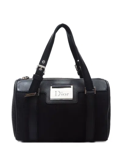 Pre-owned Dior 2000-2010 Mini Street Chic Boston Bag In Black