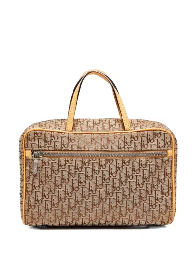 Pre-owned Dior 2000-2010 Trotter Handbag In Neutral