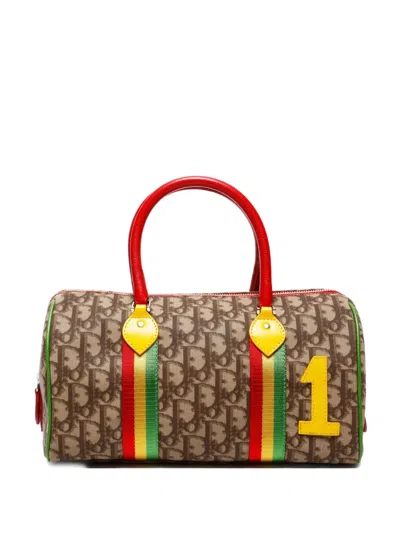 Pre-owned Dior 2000-2010s Mini Rasta Boston Bag In Brown