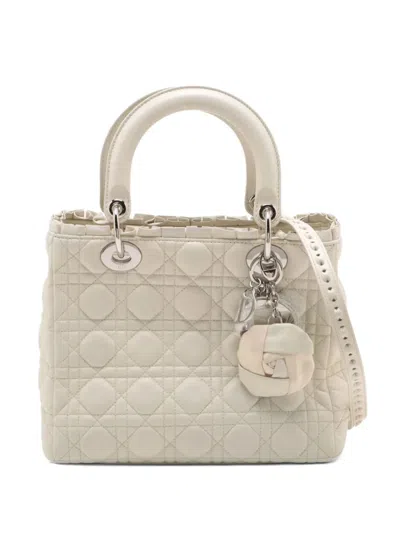 Pre-owned Dior 2000-2015 Medium  Lady Handbag In White