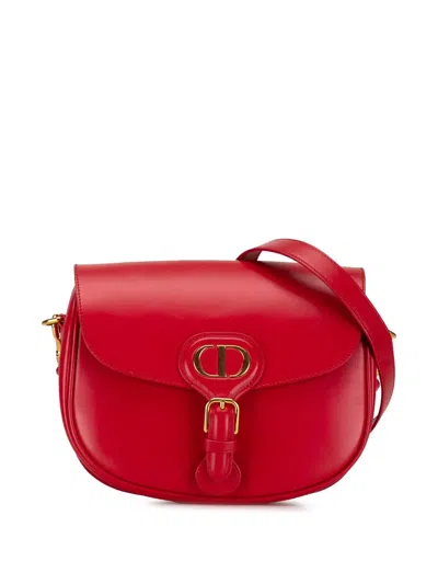 Pre-owned Dior 2000-2023 Medium Bobby Crossbody Bag In Red