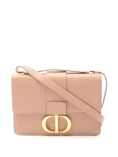Pre-owned Dior 2000-2025 Box Calfskin 30 Montaigne Bag Shoulder Bag In Pink
