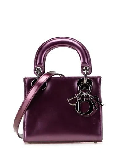Pre-owned Dior 2000-2025 Mini Patent Lady  Satchel