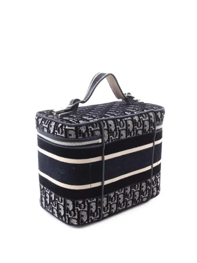 Pre-owned Dior 2000-2025 Oblique Canvas Travel Case Vanity Bag
