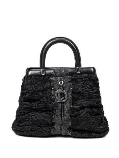Pre-owned Dior 2000 Karenina Tote Bag In Black