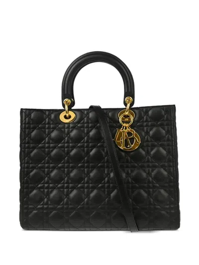 Pre-owned Dior 2000 Lady  Handbag In Black