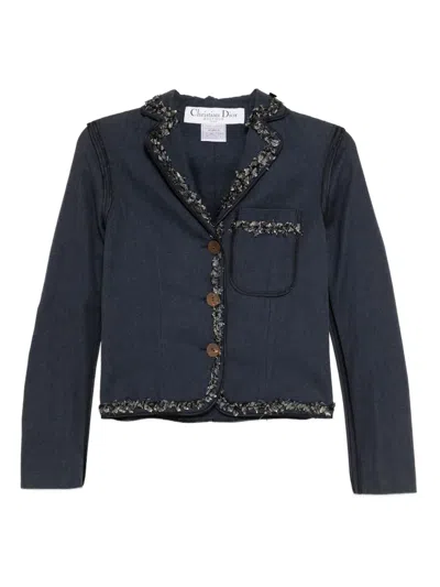 Pre-owned Dior 2000 Single-breasted Denim Jacket In Blue
