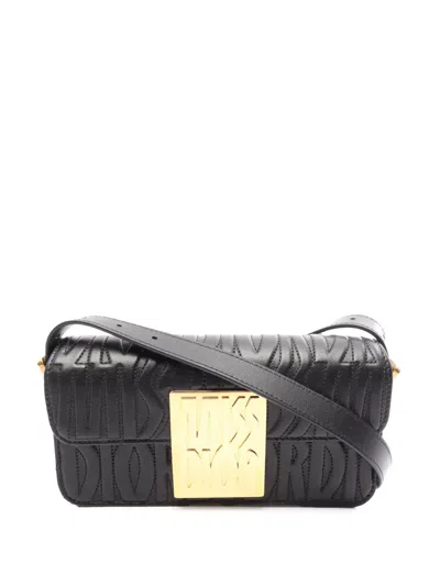 Pre-owned Dior 2000-2026 Leather Miss  All Over Shoulder Bag In Black