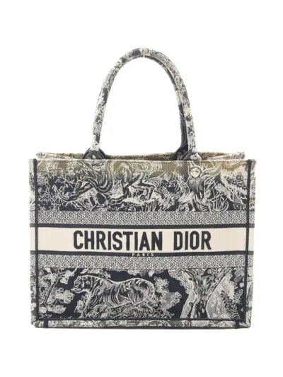 Pre-owned Dior 2000s Book Toile De Jouy Tote Bag