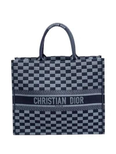 Pre-owned Dior 2000s Book Tote Bag In Blue
