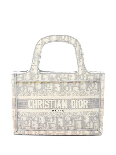 Pre-owned Dior 2000s Book Tote Mini Bag In Neutral