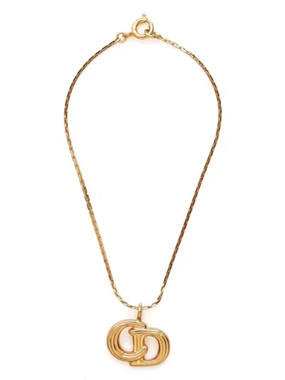 Pre-owned Dior 2000s Cd Chain Bracelet In Gold
