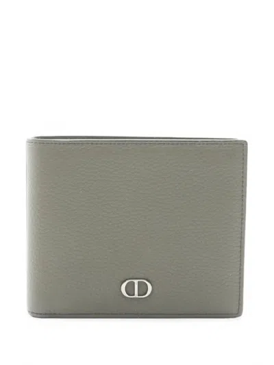 Pre-owned Dior 2000s Cd Icon Bi-fold Wallet In Green