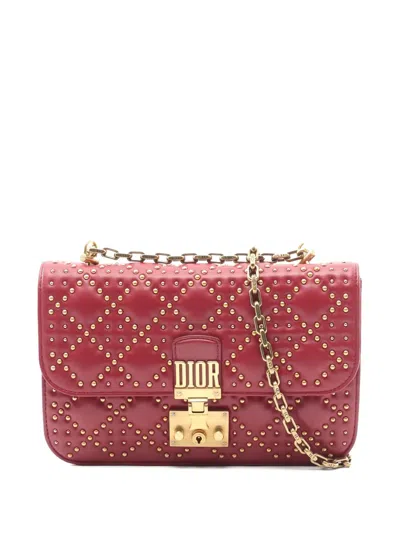 Pre-owned Dior 2000s Chain-strap Shoulder Bag In Red