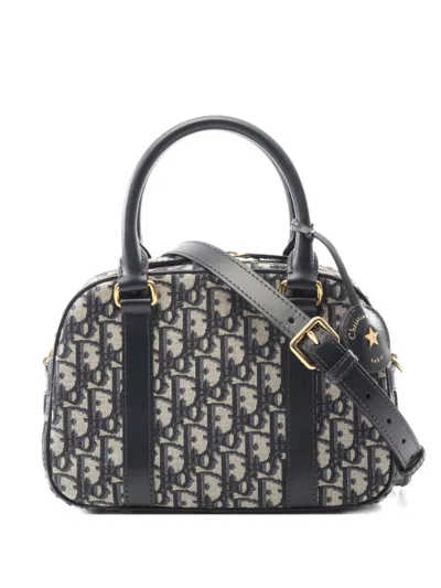 Pre-owned Dior 2000s D-vibe Bowling Shoulder Bag In Neutral
