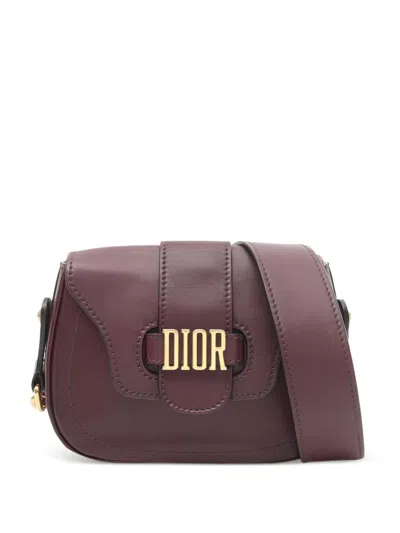 Pre-owned Dior 2000s D‐fence Leather Cross Body Bag In Red