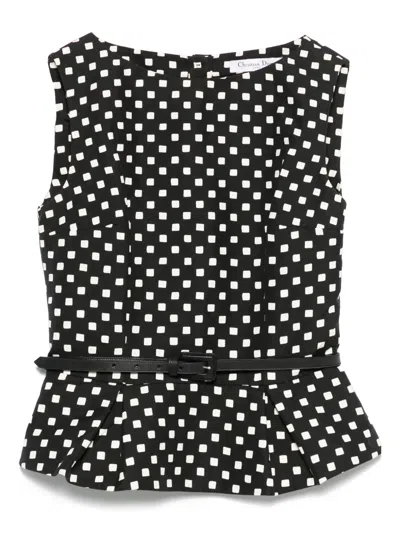 Pre-owned Dior 2000s Geometric-print Top