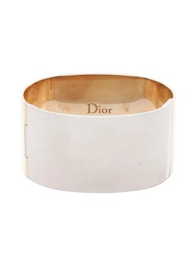 Pre-owned Dior 2000s Gp Bangle Bracelet In Gold