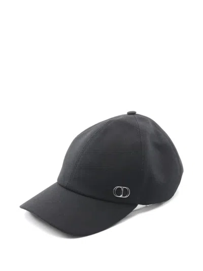 Pre-owned Dior 2000s Icon Cotton Cap In Black