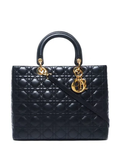 Pre-owned Dior 2000s Lady Tote Bag In Black