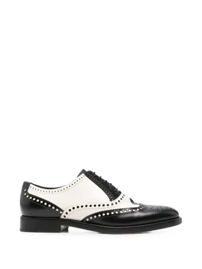 Pre-owned Dior 2000s Leather Brogue Shoes In Red