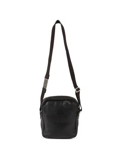 Pre-owned Dior 2000s Leather Shoulder Bag In Black