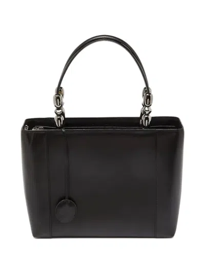 Pre-owned Dior 2000s Malice Leather Tote Bag In Black