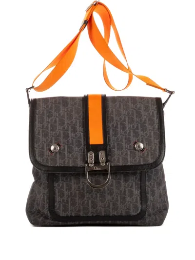 Pre-owned Dior 2000s Monogram Shoulder Bag In Black