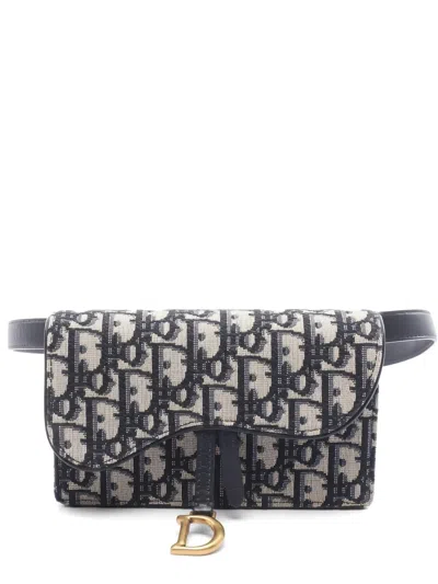 Pre-owned Dior 2000s Oblique Belt Bag In Neutral