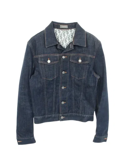 Pre-owned Dior 2000s Oblique Denim Jacket In Blue