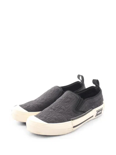 Pre-owned Dior 2000s Oblique Jacquard Sneakers In Black