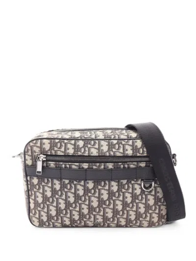 Pre-owned Dior 2000s Oblique Safari Shoulder Bag In Neutral