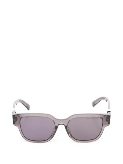 Pre-owned Dior 2000s Oblique Square-frame Sunglasses In Grey