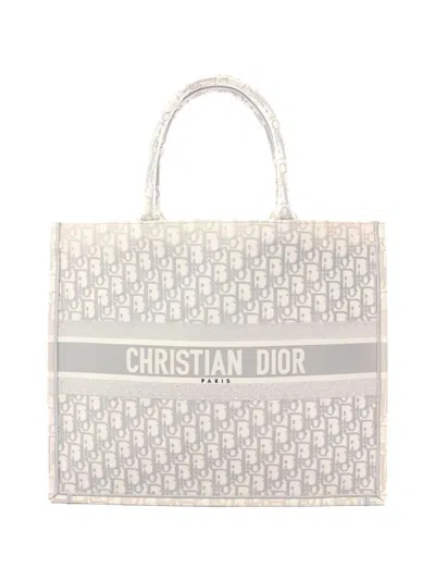 Pre-owned Dior 2000s Oblique Tote Bag In Neutral