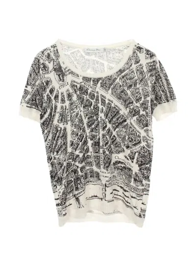 Pre-owned Dior 2000s Plan De Paris T-shirt In Neutral
