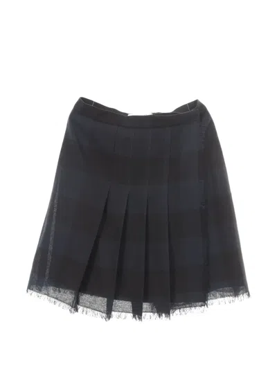 Pre-owned Dior 2000s Pleated Mini Skirt In Black
