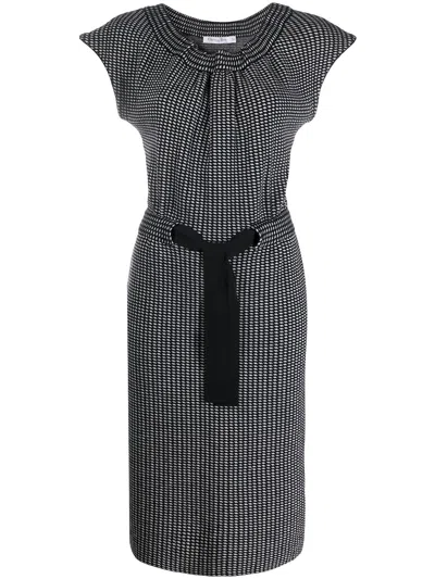 Pre-owned Dior 2000s  Slim-fit Dress In Black